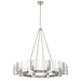 Golden - 3164-10 PW-HWG - Ten Light Chandelier - Aenon - Pewter