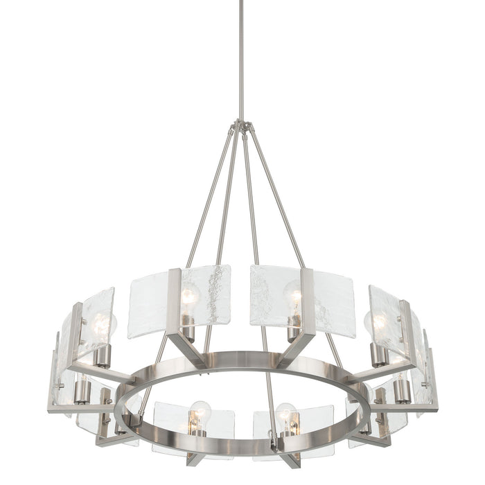 Golden - 3164-10 PW-HWG - Ten Light Chandelier - Aenon - Pewter