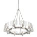 Golden - 3164-10 PW-HWG - Ten Light Chandelier - Aenon - Pewter