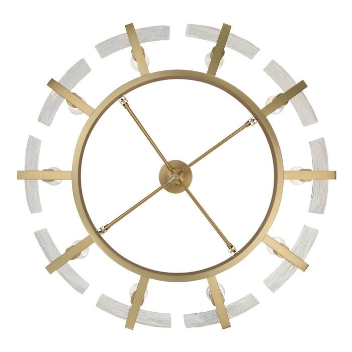 Golden - 3164-10SF BCB-HWG - Ten Light Semi-Flush Mount - Aenon - Brushed Champagne Brass
