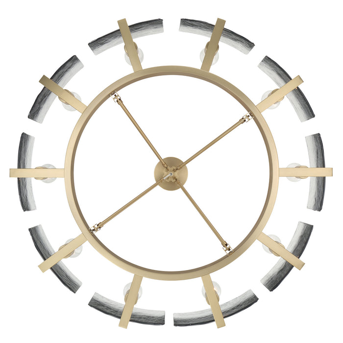 Golden - 3164-10SF BCB-SWG - Ten Light Semi-Flush Mount - Aenon - Brushed Champagne Brass