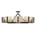 Golden - 3164-10SF BLK-AWG - Ten Light Semi-Flush Mount - Aenon - Matte Black