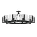 Golden - 3164-10SF BLK-HWG - Ten Light Semi-Flush Mount - Aenon - Matte Black