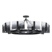 Golden - 3164-10SF BLK-SWG - Ten Light Semi-Flush Mount - Aenon - Matte Black