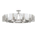 Golden - 3164-10SF PW-HWG - Ten Light Semi-Flush Mount - Aenon - Pewter