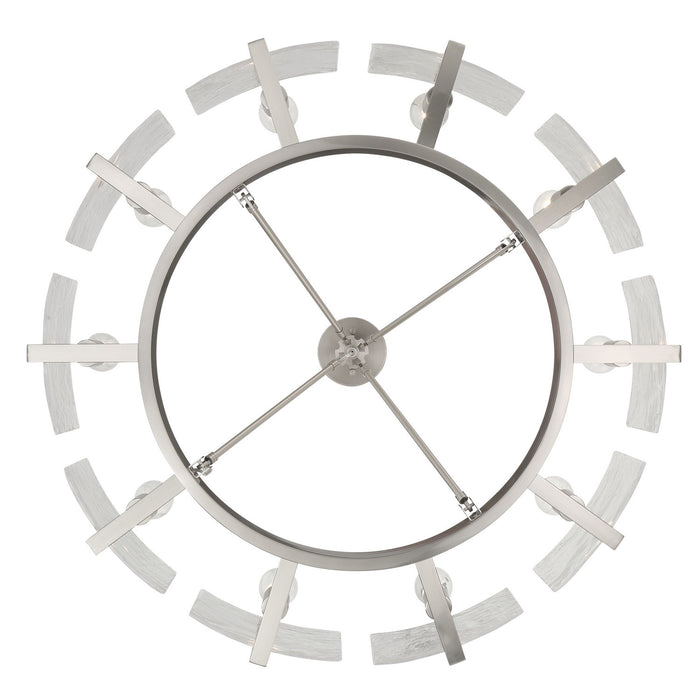 Golden - 3164-10SF PW-HWG - Ten Light Semi-Flush Mount - Aenon - Pewter