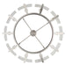 Golden - 3164-10SF PW-HWG - Ten Light Semi-Flush Mount - Aenon - Pewter