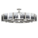 Golden - 3164-10SF PW-SWG - Ten Light Semi-Flush Mount - Aenon - Pewter