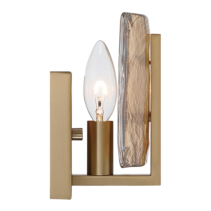 Golden - 3164-1W BCB-AWG - One Light Wall Sconce - Aenon - Brushed Champagne Brass