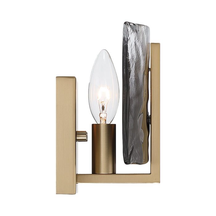 Golden - 3164-1W BCB-SWG - One Light Wall Sconce - Aenon - Brushed Champagne Brass