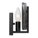 Golden - 3164-1W BLK-SWG - One Light Wall Sconce - Aenon - Matte Black