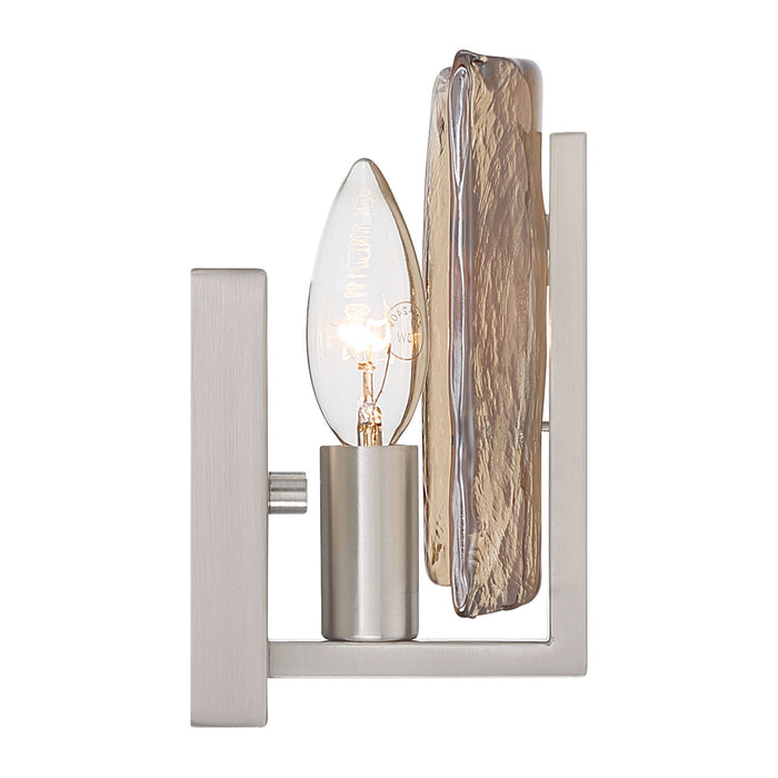 Golden - 3164-1W PW-AWG - One Light Wall Sconce - Aenon - Pewter