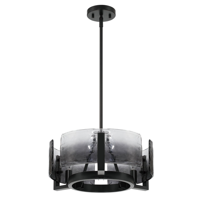 Golden - 3164-3 BLK-SWG - Three Light Chandelier - Aenon - Matte Black