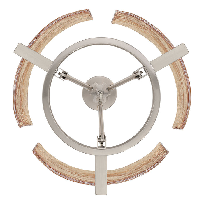 Golden - 3164-3 PW-AWG - Three Light Chandelier - Aenon - Pewter