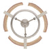 Golden - 3164-3 PW-AWG - Three Light Chandelier - Aenon - Pewter