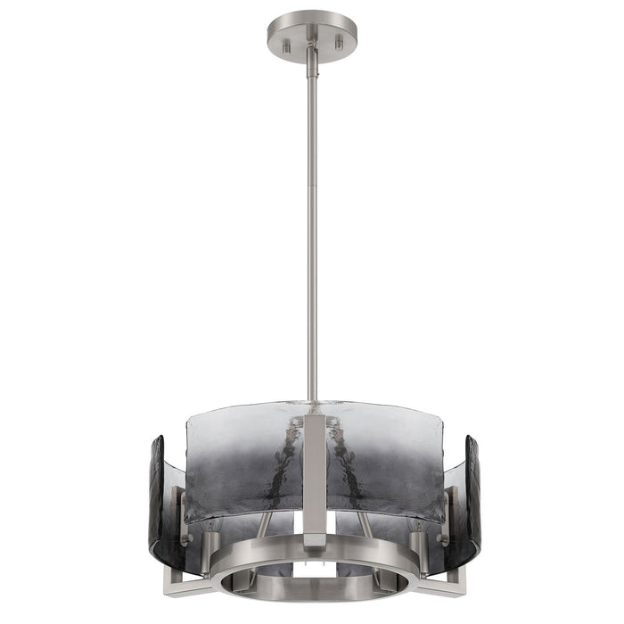 Golden - 3164-3 PW-SWG - Three Light Chandelier - Aenon - Pewter