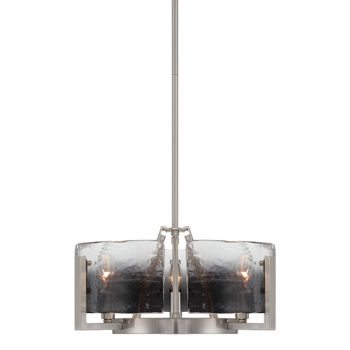 Golden - 3164-3 PW-SWG - Three Light Chandelier - Aenon - Pewter