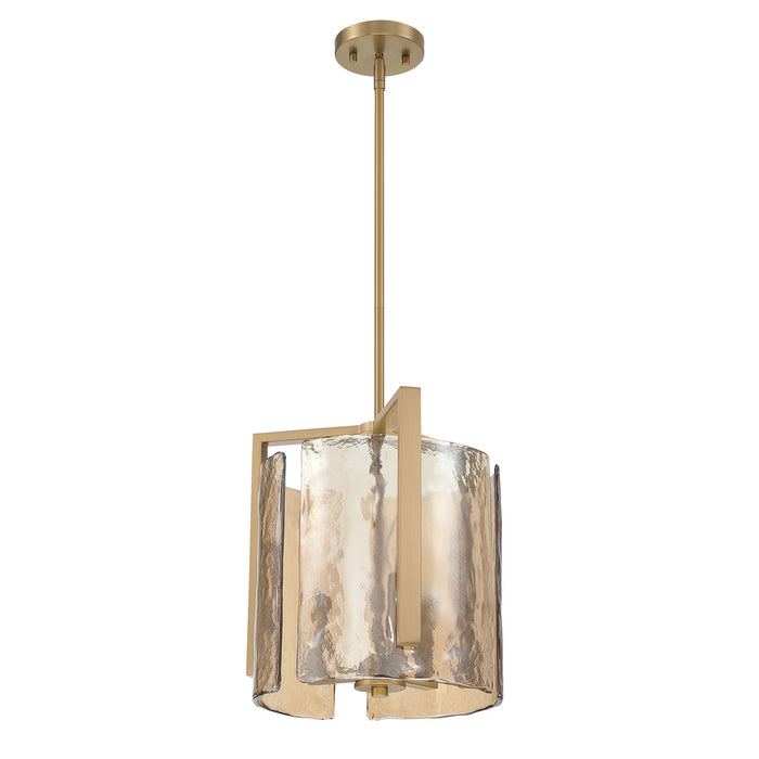 Golden - 3164-3P BCB-AWG - Three Light Pendant - Aenon - Brushed Champagne Brass