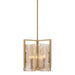 Golden - 3164-3P BCB-AWG - Three Light Pendant - Aenon - Brushed Champagne Brass