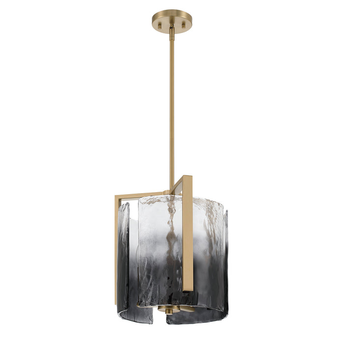 Golden - 3164-3P BCB-SWG - Three Light Pendant - Aenon - Brushed Champagne Brass
