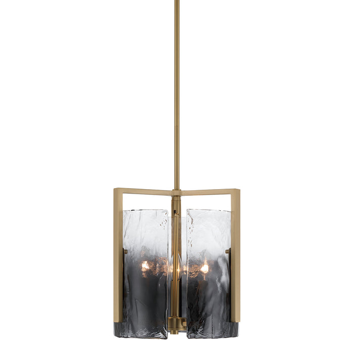 Golden - 3164-3P BCB-SWG - Three Light Pendant - Aenon - Brushed Champagne Brass