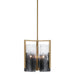 Golden - 3164-3P BCB-SWG - Three Light Pendant - Aenon - Brushed Champagne Brass