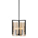 Golden - 3164-3P BLK-AWG - Three Light Pendant - Aenon - Matte Black