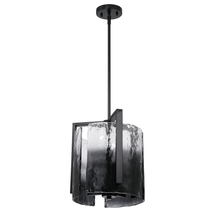 Golden - 3164-3P BLK-SWG - Three Light Pendant - Aenon - Matte Black
