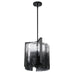 Golden - 3164-3P BLK-SWG - Three Light Pendant - Aenon - Matte Black