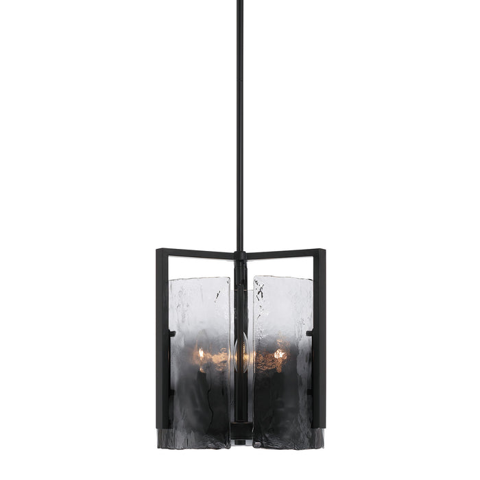 Golden - 3164-3P BLK-SWG - Three Light Pendant - Aenon - Matte Black