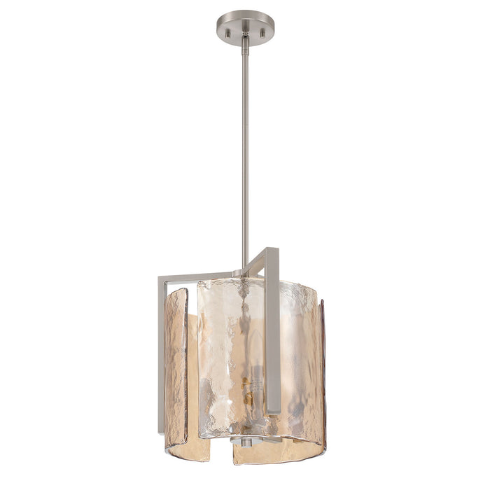 Golden - 3164-3P PW-AWG - Three Light Pendant - Aenon - Pewter