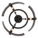 Golden - 3164-3SF BLK-SWG - Three Light Semi-Flush Mount - Aenon - Matte Black