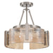Golden - 3164-3SF PW-AWG - Three Light Semi-Flush Mount - Aenon - Pewter