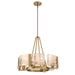 Golden - 3164-4 BCB-AWG - Four Light Chandelier - Aenon - Brushed Champagne Brass