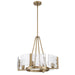 Golden - 3164-4 BCB-HWG - Four Light Chandelier - Aenon - Brushed Champagne Brass