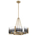 Golden - 3164-4 BCB-SWG - Four Light Chandelier - Aenon - Brushed Champagne Brass