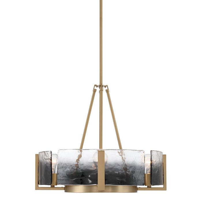 Golden - 3164-4 BCB-SWG - Four Light Chandelier - Aenon - Brushed Champagne Brass