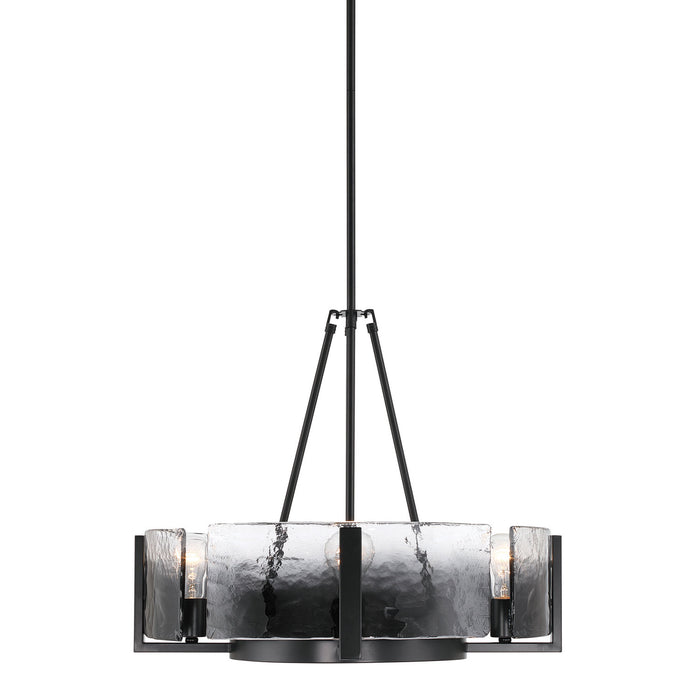 Golden - 3164-4 BLK-SWG - Four Light Chandelier - Aenon - Matte Black