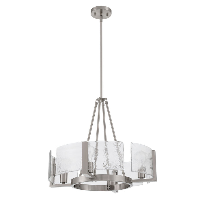 Golden - 3164-4 PW-HWG - Four Light Chandelier - Aenon - Pewter