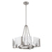 Golden - 3164-4 PW-HWG - Four Light Chandelier - Aenon - Pewter