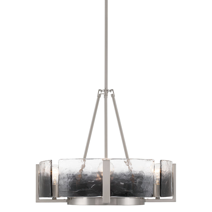Golden - 3164-4 PW-SWG - Four Light Chandelier - Aenon - Pewter