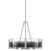Golden - 3164-4 PW-SWG - Four Light Chandelier - Aenon - Pewter