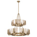 Golden - 3164-4-8 BCB-AWG - 12 Light Chandelier - Aenon - Brushed Champagne Brass