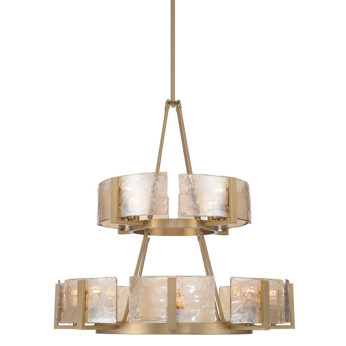 Golden - 3164-4-8 BCB-AWG - 12 Light Chandelier - Aenon - Brushed Champagne Brass