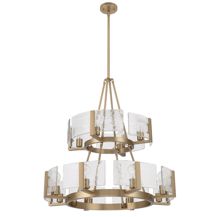 Golden - 3164-4-8 BCB-HWG - 12 Light Chandelier - Aenon - Brushed Champagne Brass