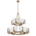 Golden - 3164-4-8 BCB-HWG - 12 Light Chandelier - Aenon - Brushed Champagne Brass