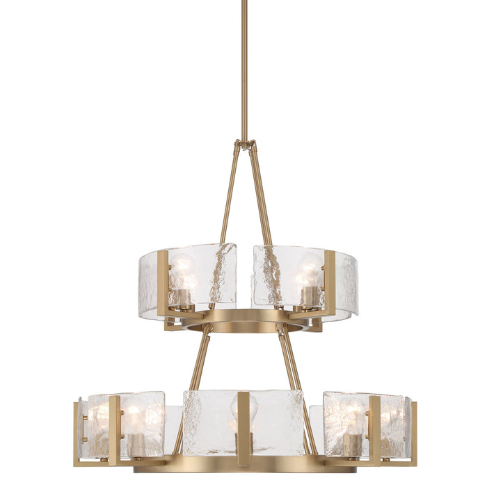 Golden - 3164-4-8 BCB-HWG - 12 Light Chandelier - Aenon - Brushed Champagne Brass