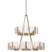 Golden - 3164-4-8 BCB-HWG - 12 Light Chandelier - Aenon - Brushed Champagne Brass
