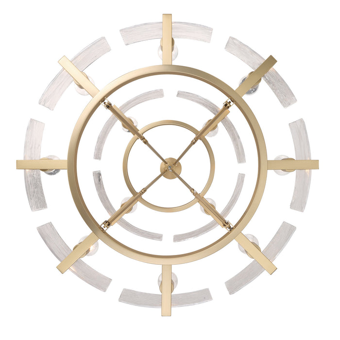 Golden - 3164-4-8 BCB-HWG - 12 Light Chandelier - Aenon - Brushed Champagne Brass