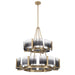 Golden - 3164-4-8 BCB-SWG - 12 Light Chandelier - Aenon - Brushed Champagne Brass